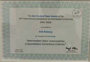 DISC Best Student Paper Award